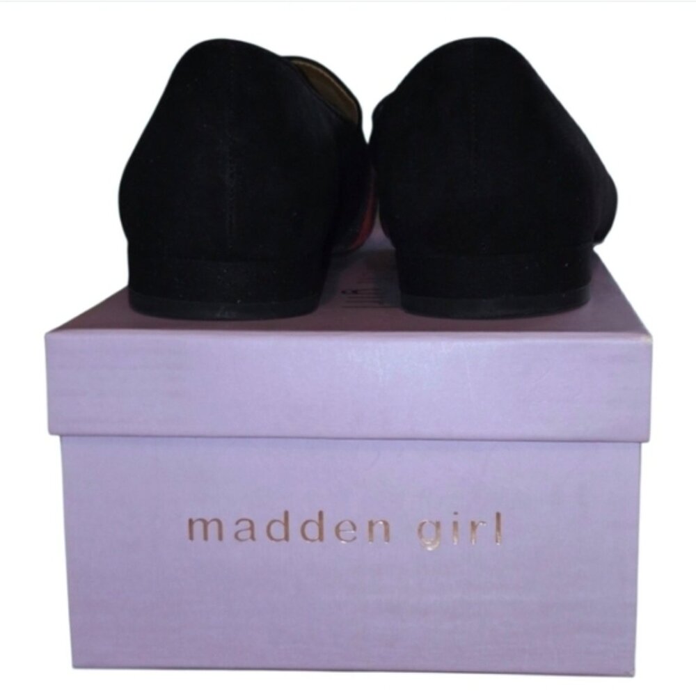 NWT Madden Girl Sabela Slip On Block Heel Tailored Flats/Loafers - Picture 6 of 9